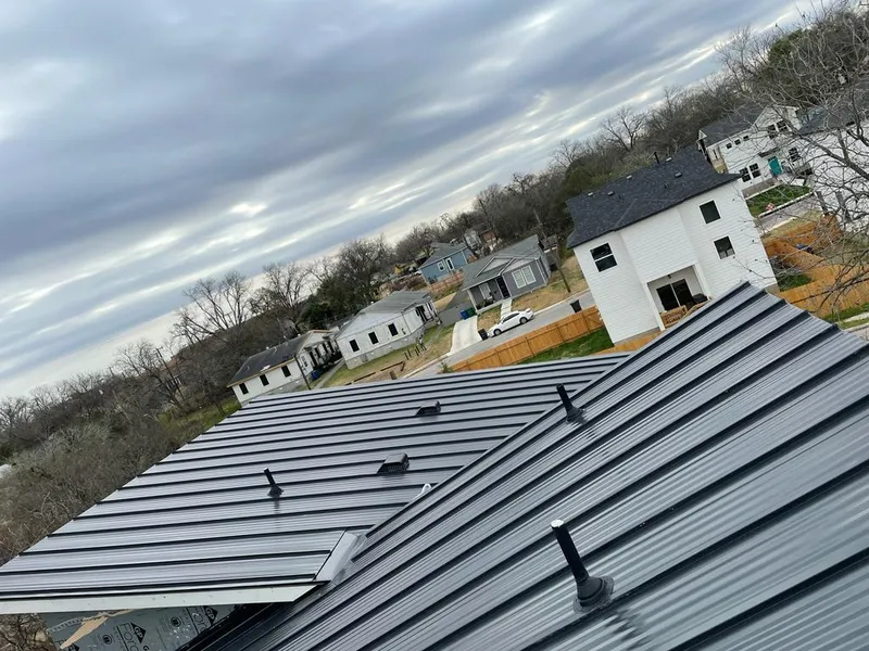Standing seam metal roof panels with vents for Skylight Repair in Connellsville